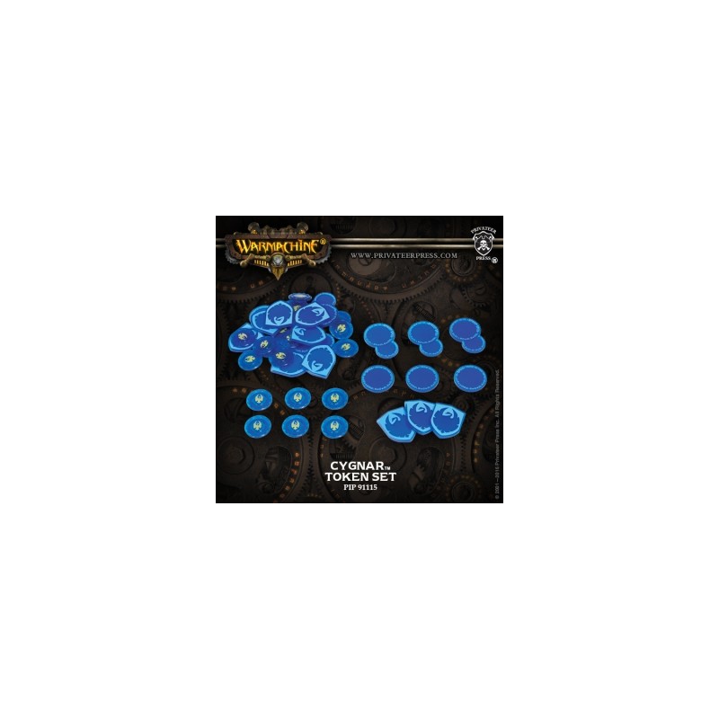 PIP91115_Warmachine - Cygnar - Token Set (New)