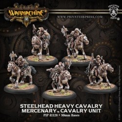 PIP41128_Warmachine - Mercenaries - Steelhead Heavy Cavalry