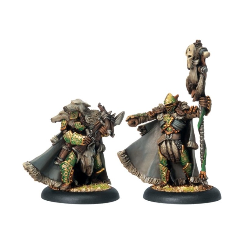 PIP72047_Warmachine - Hordes - Circle Orboros - Reeve of Orboros Chieftain et Standard