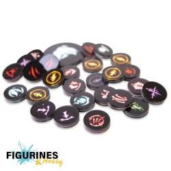 Préco - Eldfall Chronicles - Acrylic Token Set (ENG)