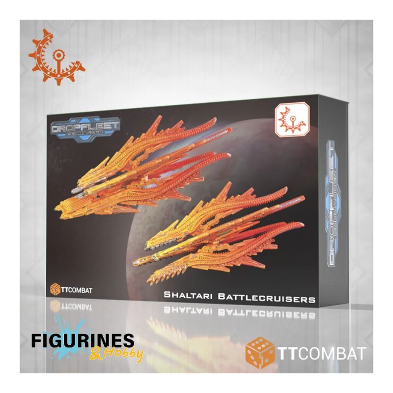 TTDFX-SHL-024_Dropfleet Commander - Shaltari Battlecruisers (Plastique)