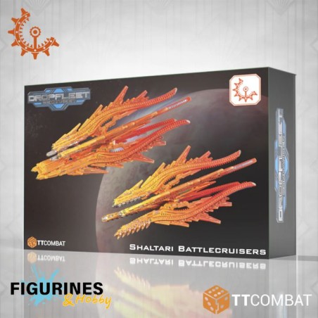 TTDFX-SHL-024_Dropfleet Commander - Shaltari Battlecruisers (Plastique)