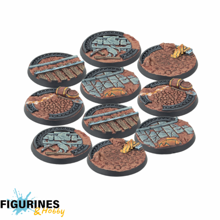 Warcrow - 30mm Mounthaven Scenery Bases, Alpha Series  WW20009-0073
