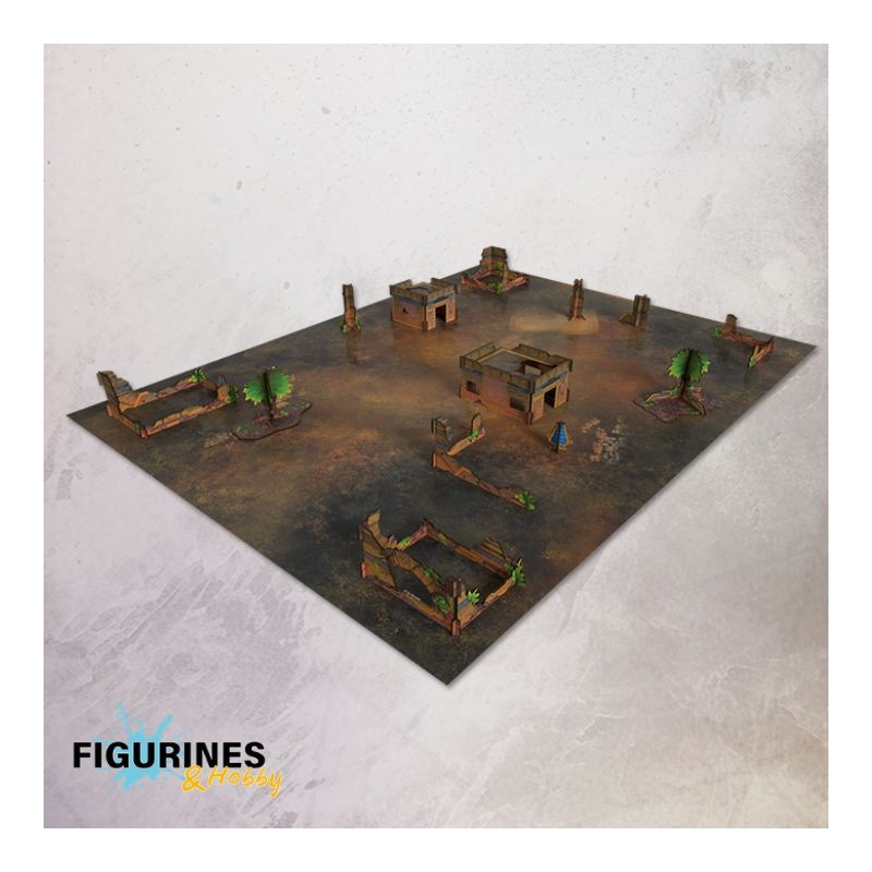 OPR_GF_A_001_Grimdark Future - Terrain & Mat Set