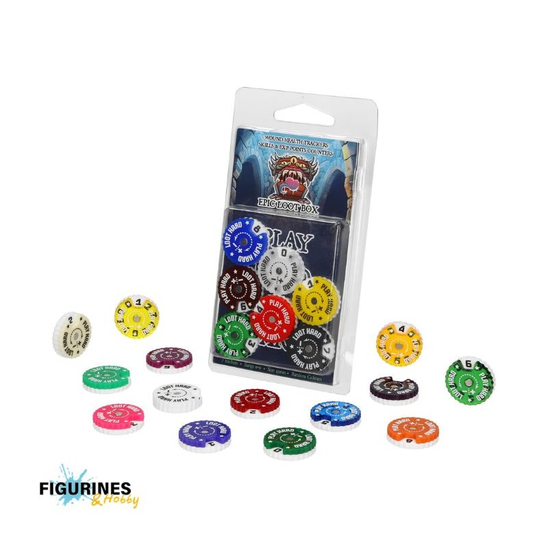 WT-2509C9_Epic Loot Box - Compteurs de Points Ronds 20mm (0-9) 9 pièces