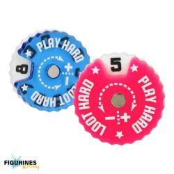 Compteurs Ronds 20mm 0-9 Epic Loot Box – Lot de 9