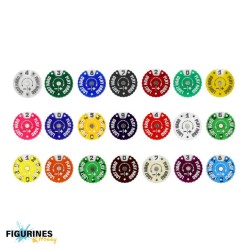 Compteurs Ronds 20mm 0-9 Epic Loot Box – Lot de 9