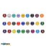 Compteurs Ronds 25mm 0-9 Epic Loot Box – Lot de 7