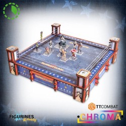 RUMBLESLAM Championship Ring Prépeint Sombre MDF