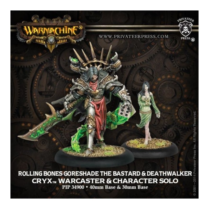 PIP34900_Warmachine - Hordes - Rolling Bones Goreshade the Bastard & Deathwalker Édition Exclusive Promo