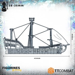 Patricians Galleon | Décor MDF pour Carnevale 28-32 mm