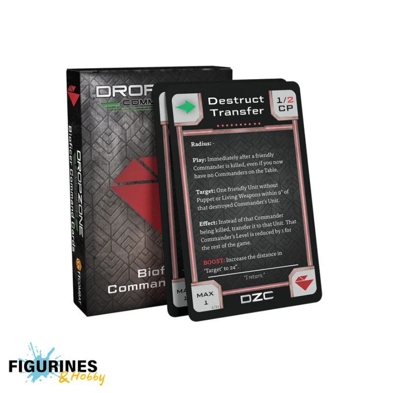 TTDZX-BIO-013_Dropzone Commander - Bioficer Command Cards (ENG)
