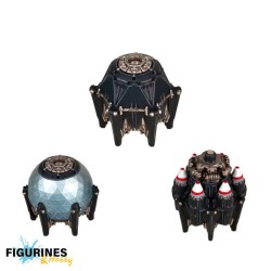 Préco - Dropfleet Commander - Resistance Plastic Battlecruisers