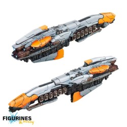 Préco - Dropfleet Commander - Resistance Plastic Battlecruisers