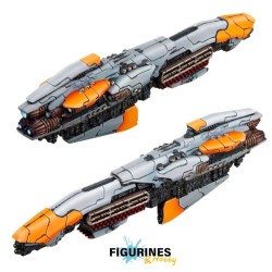 Préco - Dropfleet Commander - Resistance Plastic Battlecruisers