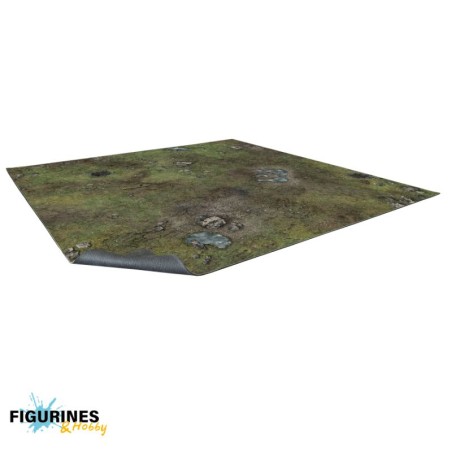 BSTXX037_Maladum - Forsaken Plain Gaming Mat 2x2 (Grid)
