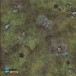 Battle Systems - Maladum – Forsaken Plain Gaming Mat 2x2 (Grid)