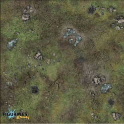 Battle Systems - Maladum – Forsaken Plain Gaming Mat 3x3 (Grid)