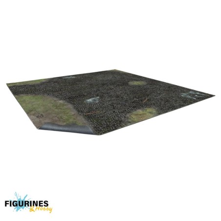 BSTXX030_Maladum - Cobbled Outskirts Gaming Mat 3x3