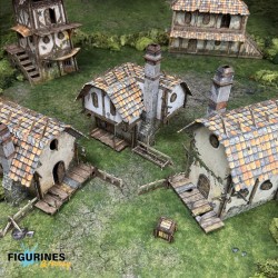 Battle Systems - Maladum – Ingonsburn Citizen’s Quarter | 3 maisons