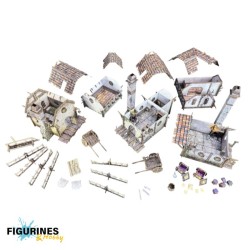 Battle Systems - Maladum – Ingonsburn Citizen’s Quarter | 3 maisons