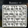 Victrix Miniatures Barrels | 22 Tonneaux pour Décors