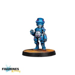 Infinity – Indigo Spec-Ops, 3 figurines métal