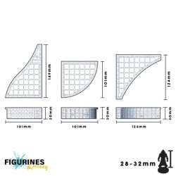 TTCombat Chroma – Venetian Curved Tiles précoloré
