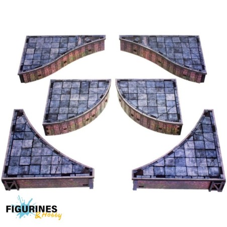 TTSUV-SOV-1005-TT Combat - Chroma - Venetian Curved Tiles Prépeint