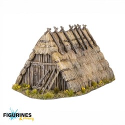 Victrix Miniatures – Dark Ages Hut | 3 maisons