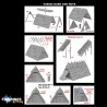 Victrix Miniatures – Dark Ages Hut | 3 maisons