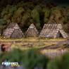 Victrix Miniatures – Dark Ages Hut | 3 maisons