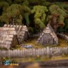 Victrix Miniatures – Dark Ages Hut | 3 maisons