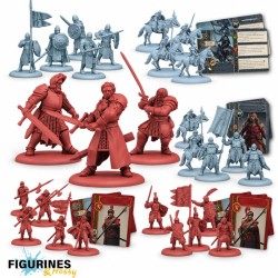 Pack - Trône de Fer (FR + ENG) – 6 Références de Figurines Stark et Lannister