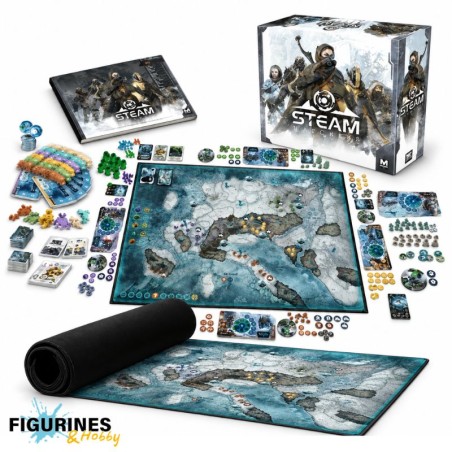 Pack - Steamwatchers – Jeu de Base + Tapis Néoprène