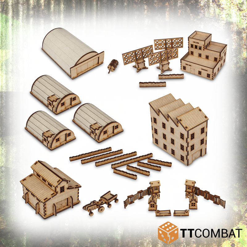 Rural Military Base Bundle (15mm) - TTSCW-WAR-016